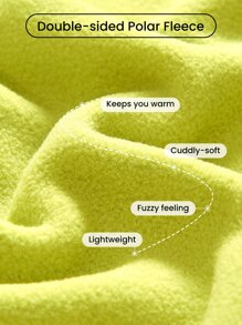 GLOWMODE All Kinds Of Cozy Half-Zip Pullover - Lime Green - View 5