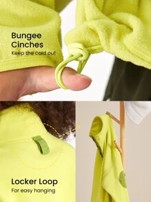 GLOWMODE All Kinds Of Cozy Half-Zip Pullover - Lime Green - View 6