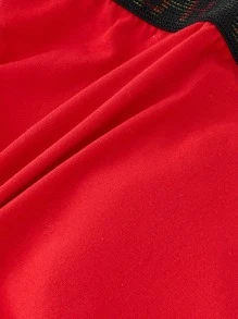 Calzoncillos sexy con cinta con letras para hombre - Rojo - Ver 4