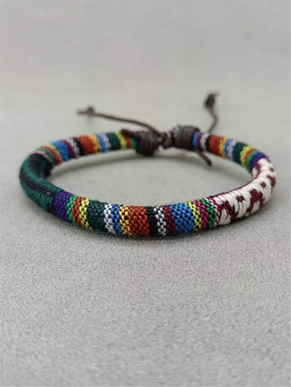 سوار ألوان متجانسة جلد صناعي متعدد الألوان للرجال