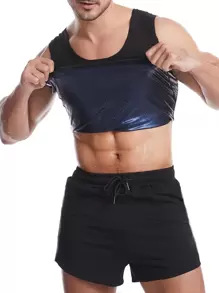 Sports Outdoor 1pc Men PU Sports Corset Shapewear Waist Trainer Corset