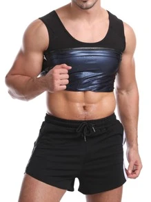 Sports Outdoor 1pc Men PU Sports Corset Shapewear Waist Trainer Corset