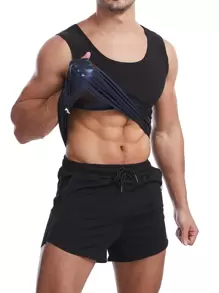 Sports Outdoor 1pc Men PU Sports Corset Shapewear Waist Trainer Corset