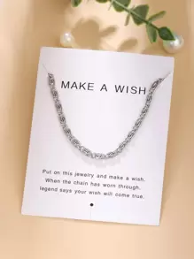 極簡風格素色手鏈 - 銀色 - 查看 1