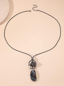 Collar colgante geométrico - Multicolor - Ver 2