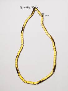 50pcs Bead DIY Jewelry Accessory - Yellow Gold - View 3