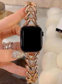 鏤空錶帶適用於Apple Watch - 玫瑰金 - 查看 2