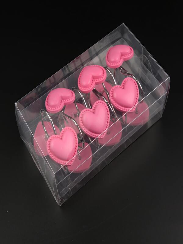 12pcs Heart Shaped Shower Curtain Hook for Sale Australia New