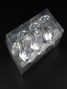 12 piezas Gancho de cortina de ducha con diseño de corazón - transparente - Ver 5