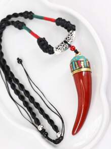 Collar con colgante colmillo - Multicolor - Ver 6