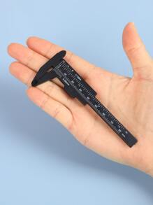 CUT it 1 thước đo lông mày bằng nhựa cỡ nhỏ, dụng cụ đo vẽ lông mày, thước kẹp mini Vernier, thước nhựa có thang đo kép, thước đo trượt cho nghệ sĩ xăm lông mày, trang điểm - Đen, trang điểm, giá rẻ, trang trí phòng, bàn trang điểm, du lịch, phòng ngủ, phụ kiện trang điểm - màu đen - Xem 3