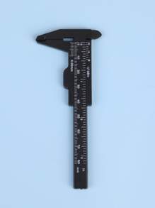 CUT it 1 thước đo lông mày bằng nhựa cỡ nhỏ, dụng cụ đo vẽ lông mày, thước kẹp mini Vernier, thước nhựa có thang đo kép, thước đo trượt cho nghệ sĩ xăm lông mày, trang điểm - Đen, trang điểm, giá rẻ, trang trí phòng, bàn trang điểm, du lịch, phòng ngủ, phụ kiện trang điểm - màu đen - Xem 4