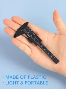 CUT it 1 thước đo lông mày bằng nhựa cỡ nhỏ, dụng cụ đo vẽ lông mày, thước kẹp mini Vernier, thước nhựa có thang đo kép, thước đo trượt cho nghệ sĩ xăm lông mày, trang điểm - Đen, trang điểm, giá rẻ, trang trí phòng, bàn trang điểm, du lịch, phòng ngủ, phụ kiện trang điểm - màu đen - Xem 7