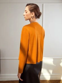 MOTF PREMIUM KNIT TOP & CARDIGAN SET - Orange - View 5