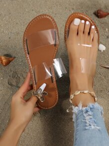 Sandalias con tira transparente - transparente - Ver 2