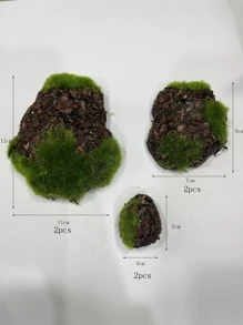 6 piezas de plástico decorativo guijarro - Multicolor - Ver 3