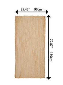 1入組素色長方桌布 - 米色 - 查看 3