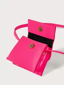 Mini Flap Satchel Bag pink - Pink - View 4