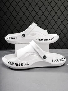 Men Cut Out Casual Sandals - White - View 3