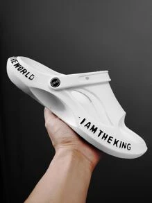 Men Cut Out Casual Sandals - White - View 4