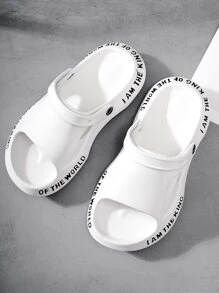 Men Cut Out Casual Sandals - White - View 6