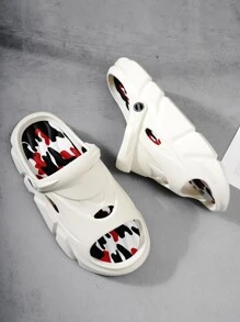 男士鏤空休閒涼鞋 - 米色 - 查看 5