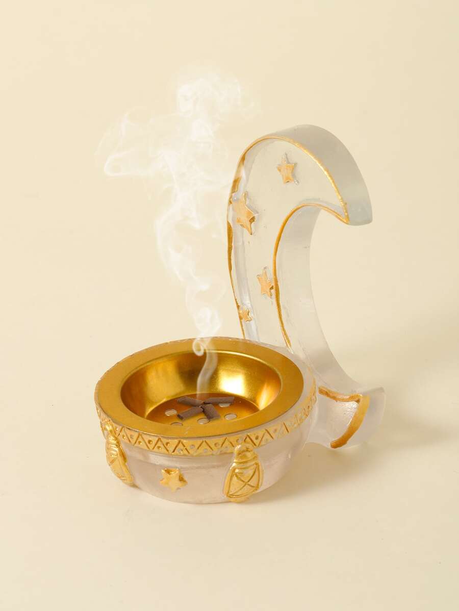 1pc Moon Shaped Incense Burner SHEIN UK
