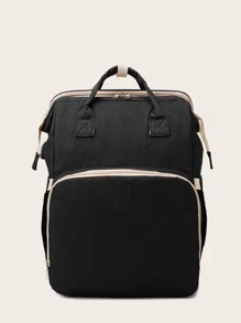 Mochila Grande Y Funcional De Alta Capacidad - Negro - Ver 2