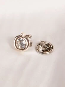 10 件装水钻装饰围巾按扣别针情人节