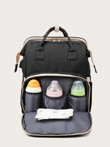 Mochila Grande Y Funcional De Alta Capacidad - Negro - Ver 5