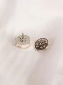 10 件装水钻装饰围巾按扣别针情人节