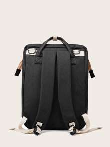 Mochila Grande Y Funcional De Alta Capacidad - Negro - Ver 6