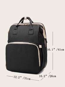 Mochila Grande Y Funcional De Alta Capacidad - Negro - Ver 7