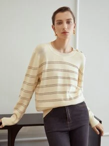 MOTF PREMIUM WOOL-MIX REGULAR FIT JUMPER - Beige - View 5