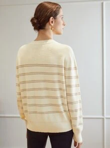 MOTF PREMIUM WOOL-MIX REGULAR FIT JUMPER - Beige - View 9