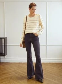 MOTF PREMIUM WOOL-MIX REGULAR FIT JUMPER - Beige - View 4