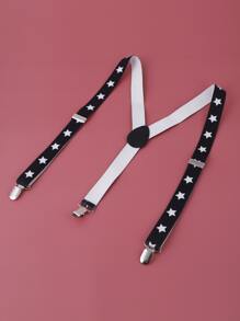 Star Pattern Suspenders - Multicolor - View 2