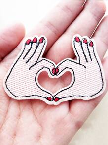 1pc Hand Embroidered Iron-on Patch - Multicolor - View 1
