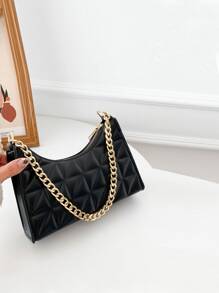 衍縫細節鏈條法棍包