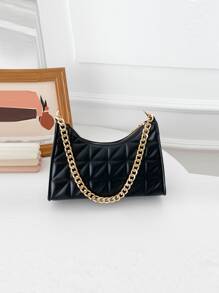 衍縫細節鏈條法棍包