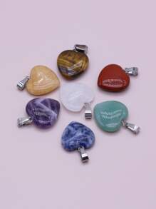 7pcs Heart DIY Pendant - Multicolor - View 2