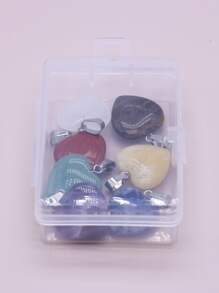 7pcs Heart DIY Pendant - Multicolor - View 5