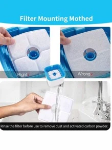 1pc White Pet Water Fountain Filter Cartridge, Suitable For Home Use - White - View 5