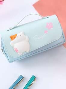 1 pieza Estuche con diseño de gato - Multicolor - Ver 3