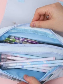 1 pieza Estuche con diseño de gato - Multicolor - Ver 4