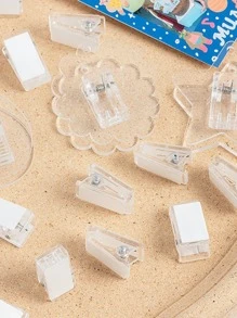 5pcs Clear Plastic Clip