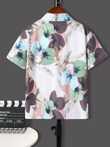Boys Tropical Print Shirt Without Tee - Multicolor - View 2
