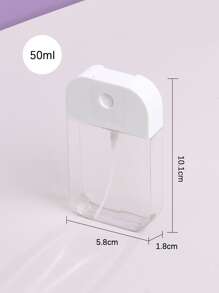 1入組50毫升紫色便攜式可再填充化妝品香水瓶帶矽膠套，保濕噴霧盒，旅行洗手液噴霧空瓶，可重複使用洗手液