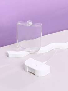 1入組50毫升紫色便攜式可再填充化妝品香水瓶帶矽膠套，保濕噴霧盒，旅行洗手液噴霧空瓶，可重複使用洗手液