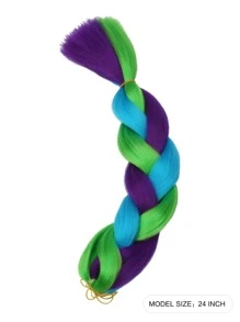 1 pieza Trenza de pelo sintético largo - Multicolor - Ver 2